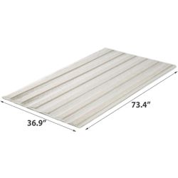 Twin Size Vertical Wood Slats, Fabric Covered Bunkie Board