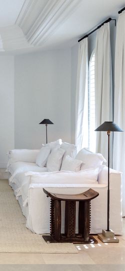 RH Belgian Linen Slipcover Sofas
