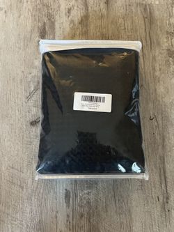 **BRAND NEW** Pangsinne Shower Curtain, Waterproof Large Heavy Duty Fabric with 12 Metal Hooks, 72Wx72H, Machine Washable, Color Black