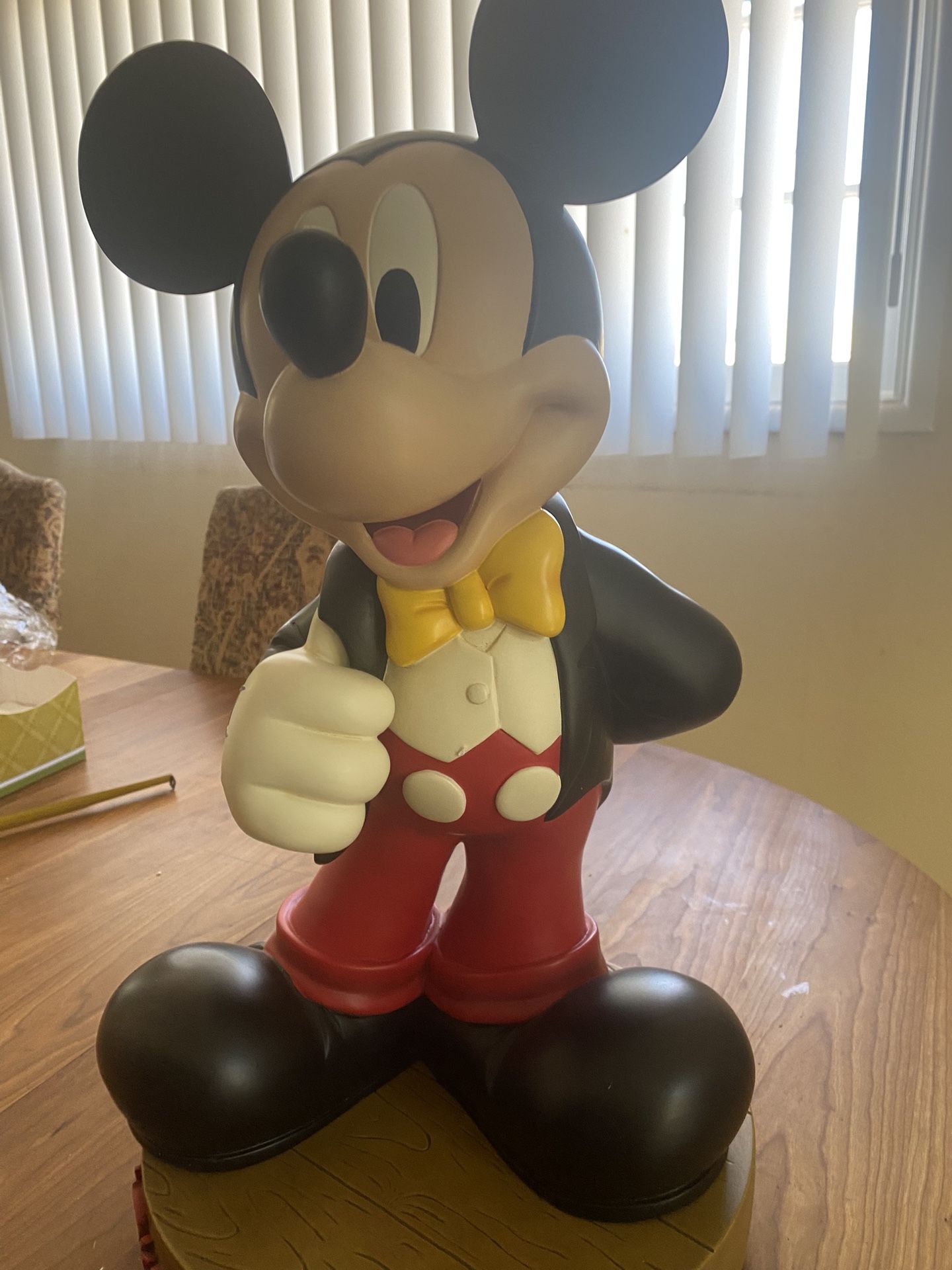 Collectible Disney Mickey Mouse Statue With Base