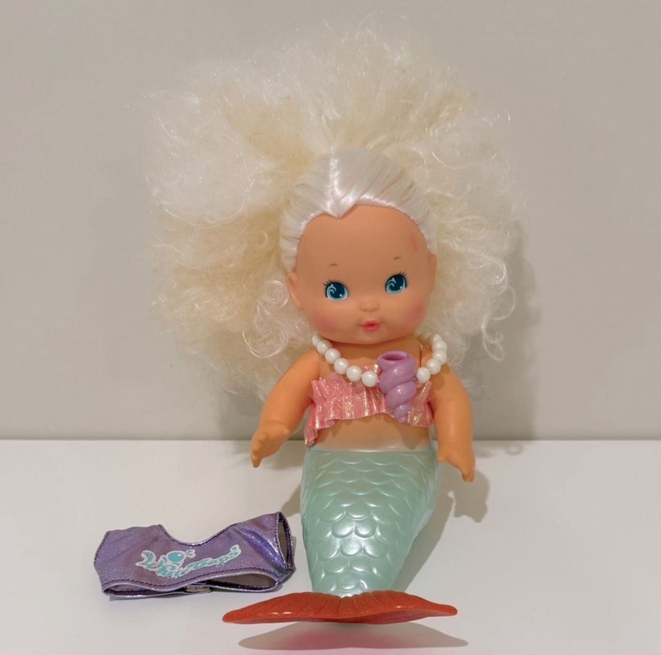 RARE HTF Vintage 1985 Tomy Princess Sweet Sea Mermaid Doll & RARE Top PRICE FIRM
