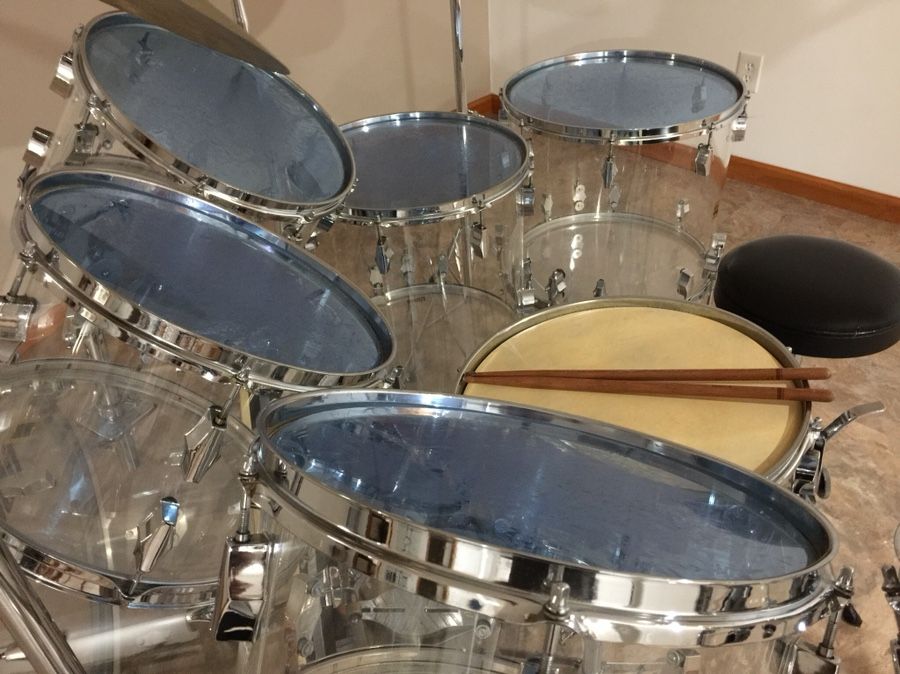 Fibes Double Forte Clear Cristalite Drum Set for Sale in Parma Heights