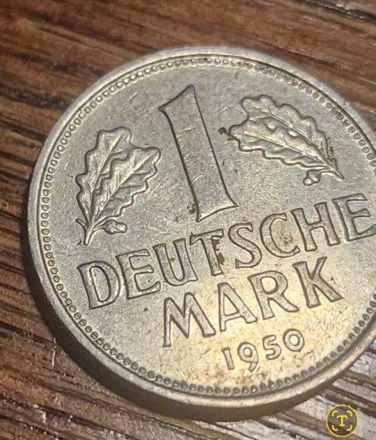 1950 G Germany 1 Deutsche Mark Coin