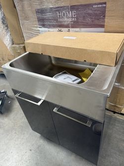 Transform 28 in. Laundry Cabinet with Stainless Steel Sink with Pull Down Faucet