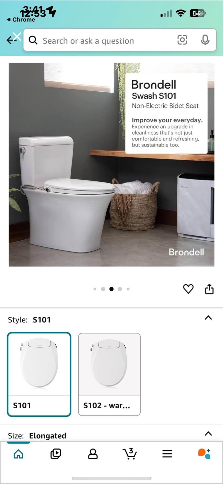 Brondell BIDET Toiler Seat