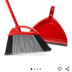 O-Cedar Power Corner Angle Broom with Dust Pan