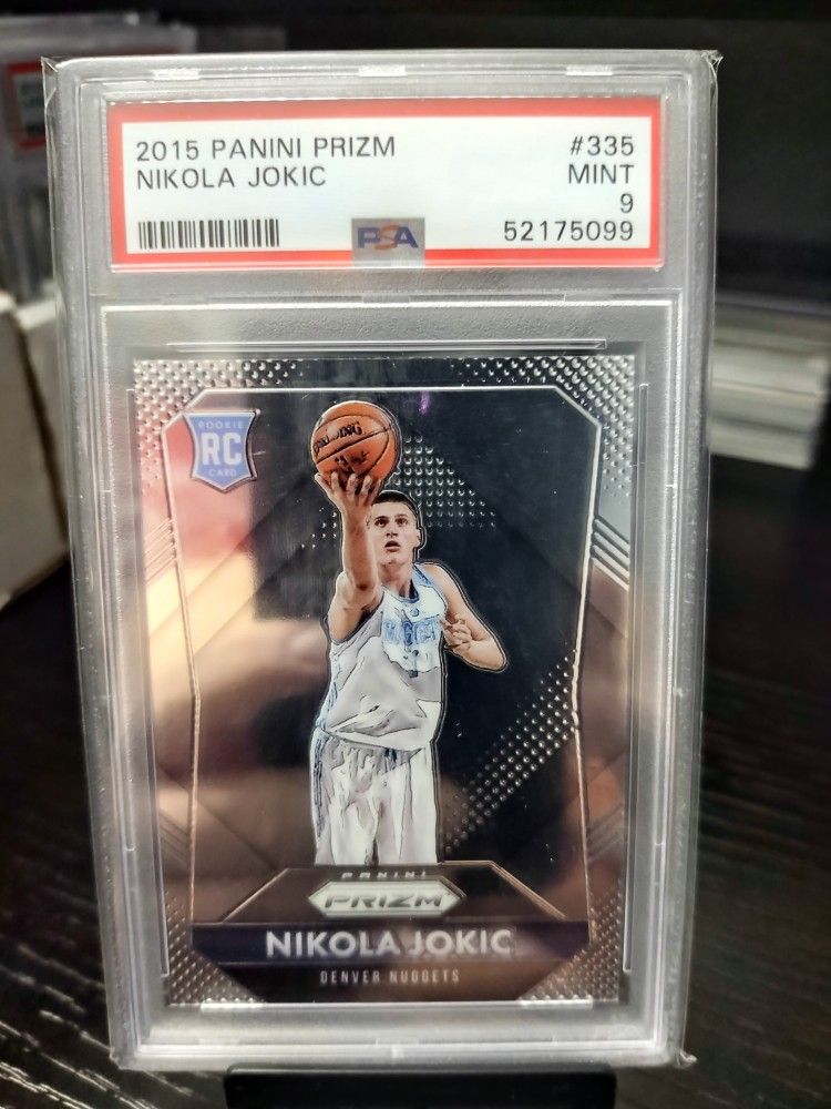 Nikola Jokic Prizm Rookie Card PSA 9