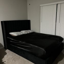 Queen Size Bed Frame With Storage!!