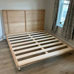 Avocado-Malibu Platform King Bed Frame - $995