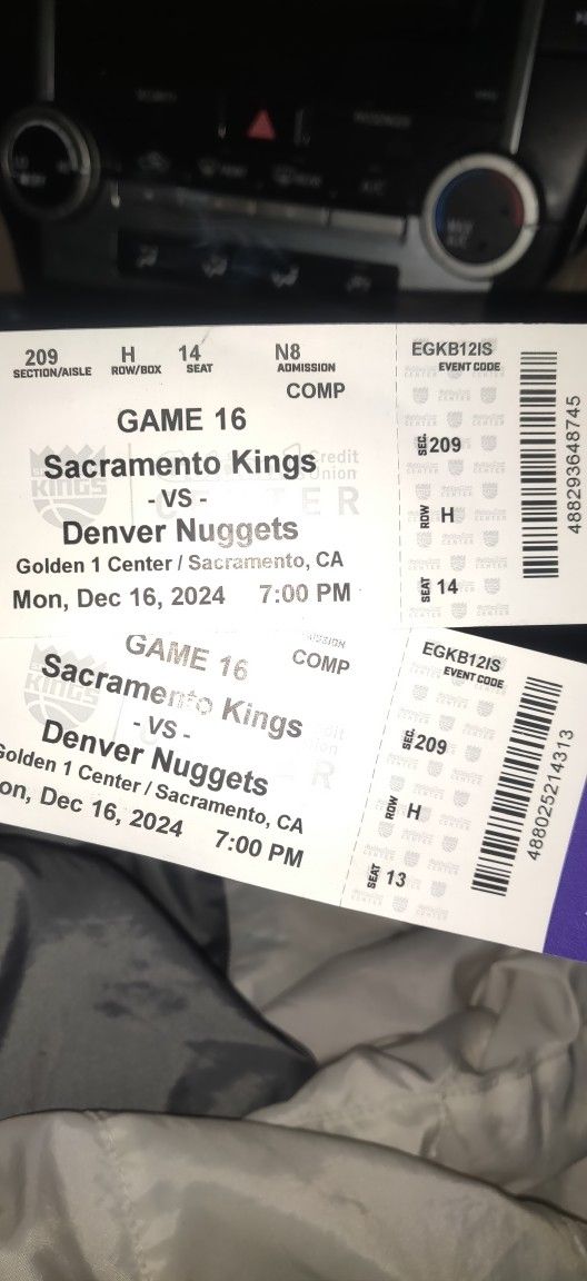 Today's Kings Ticket