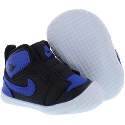Nike Air Jordan 1 Toddler Varsity Royal Black Blue Crib Bootie Size 1c