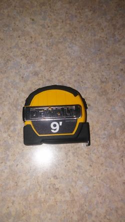 Dewalt 9 foot tape measure.