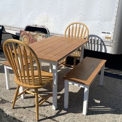 Wooden dining set