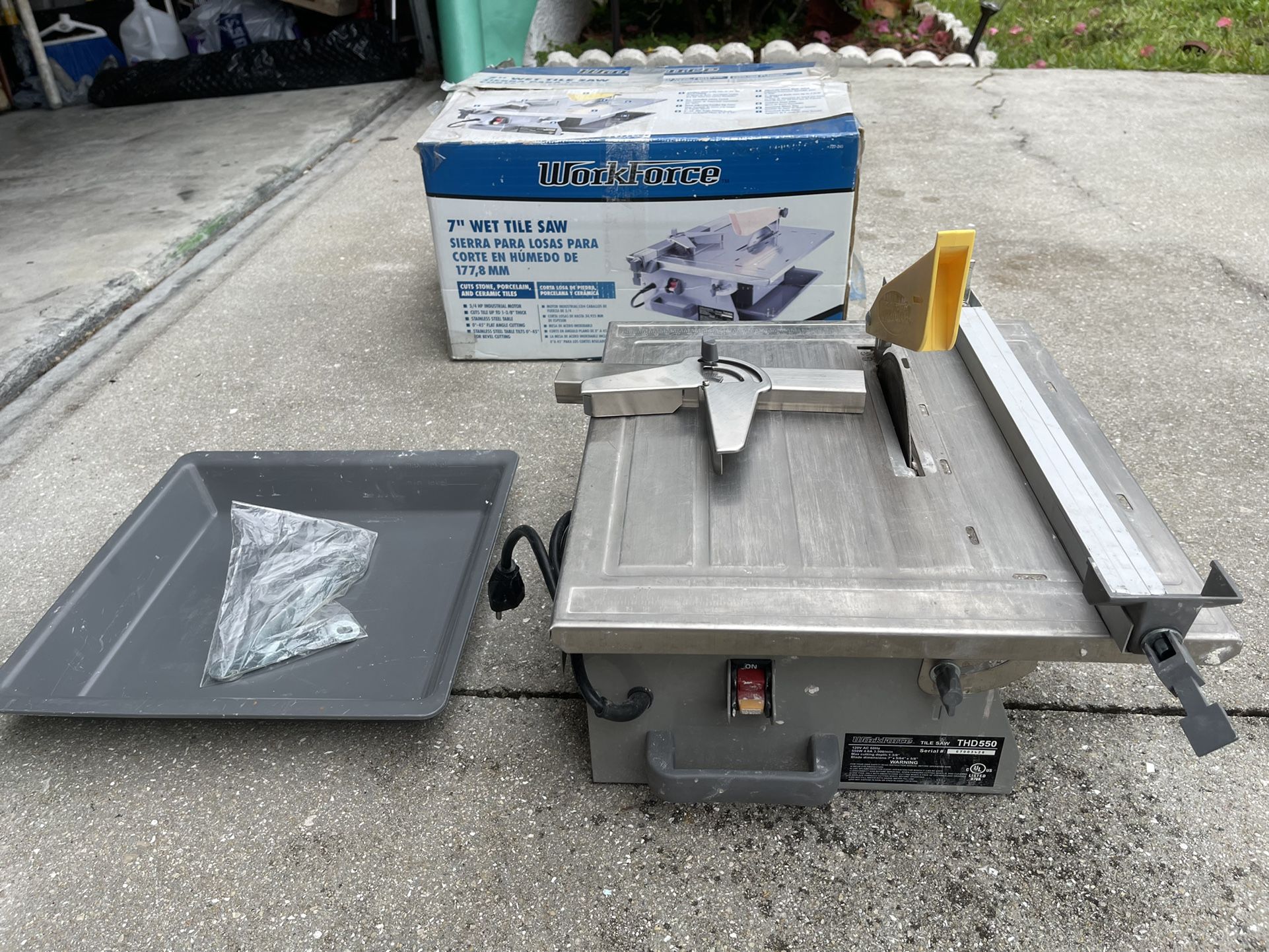 Workforce 7 “ Wet Tule saw