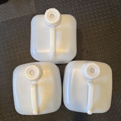 5 Gallon Water Jug Containers Lot of 3 - for RODI for Saltwater Fish Tank