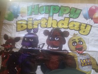 FNAF birthday banner