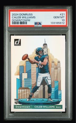 2024 donruss caleb williams downtown psa 10