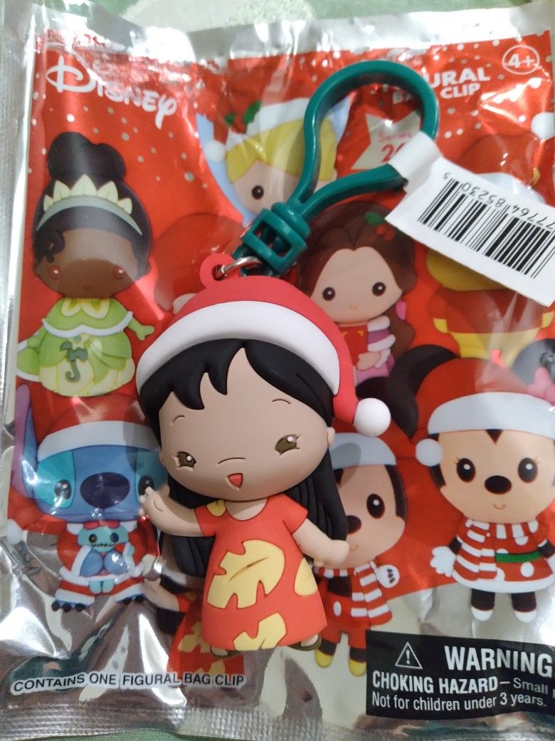 Disney Christmas Lilo Figural Collectable New Keyring