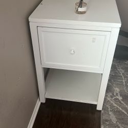 2 White File Cabinets