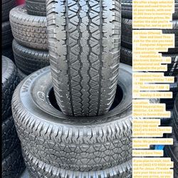 SET OF FOUR USED TIRES 265/70/16 GOOD YEAR WRANGLER ALMOST NEW 