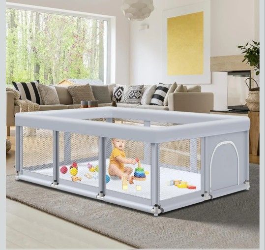 74"×50" Large Baby Playpen $45