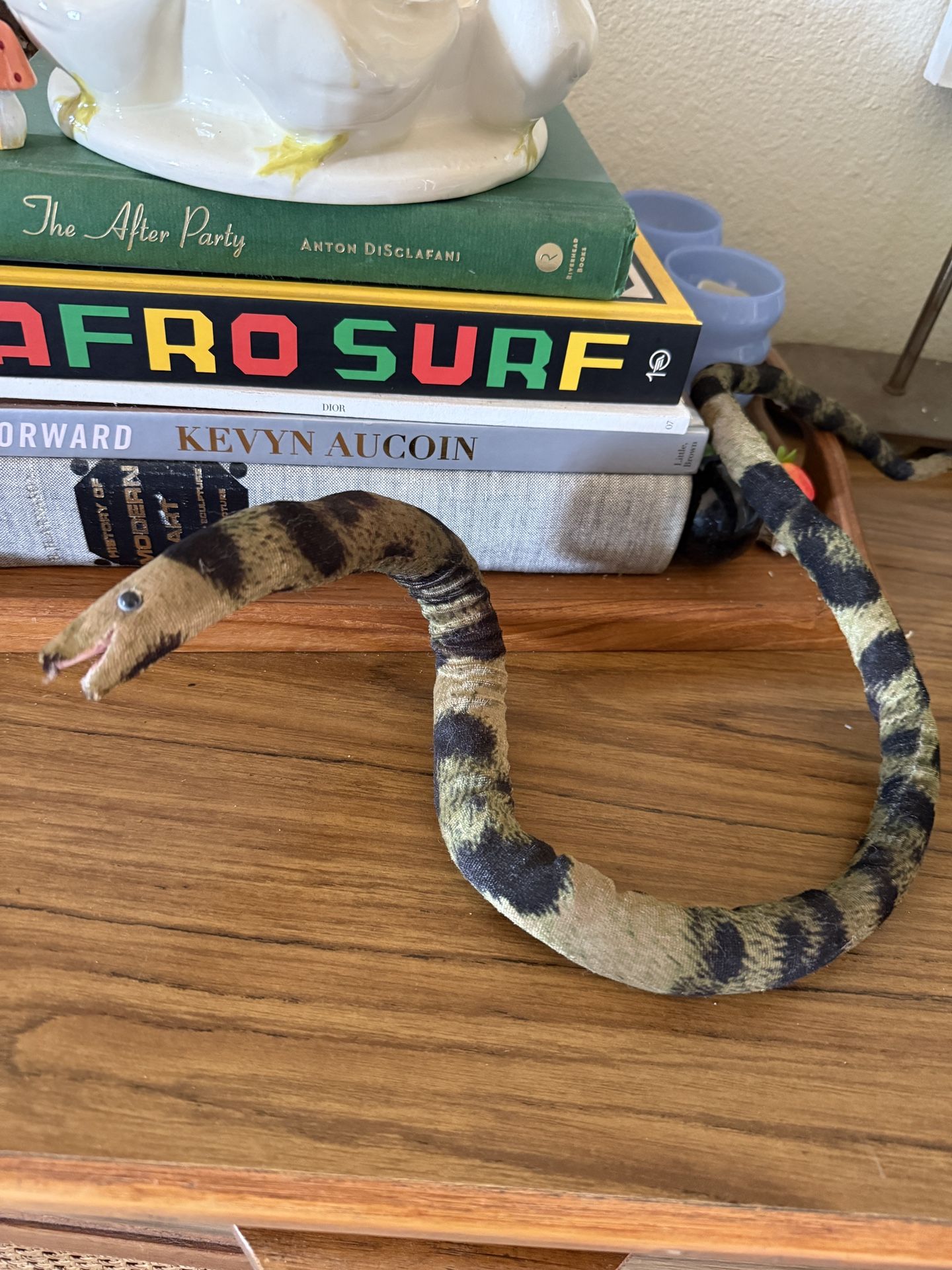 Vintage 90s San Diego zoo Wire Bendable Plushie Snake