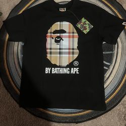 BAPE Burberry black t shirt 