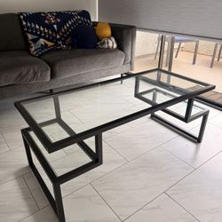 Glass Coffee Table & Side Glass Table. Moving Sale 