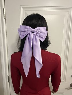 🎀 Elegant Lavender Coquette Hair Bow 🎀