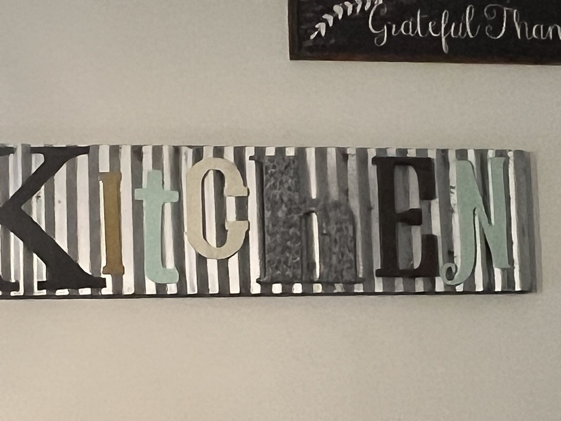Kitchen sign
