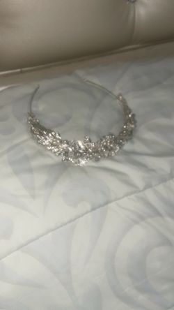 Crystal headband tiara wedding