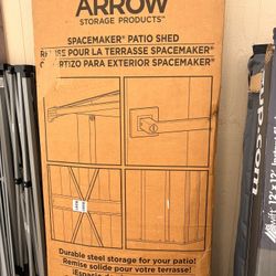 Arrow Spacemaker 4.5 Ft X 3 Ft Teel Galvanized Steel Patio Shed (NEW)