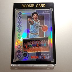 2019 2020 Panini Hoops Ja Morant Class Of 2019 Silver Prizm