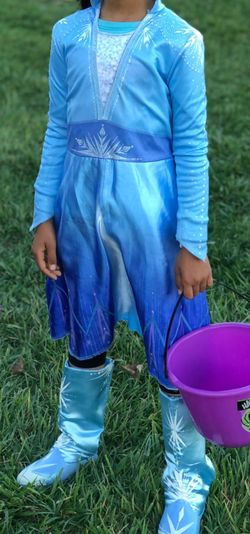 Elsa Halloween Dress & Shoes