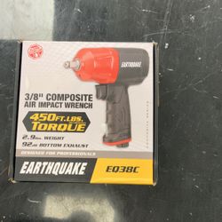 Earthquake 3/8” Composite Air Impact Wrench Like New