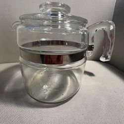 Vintage Pyrex Percolator 2-4 cups, no inside components