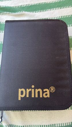 Prina Black Zippered Carrying Case