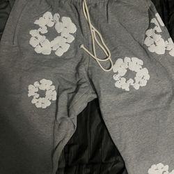 grey denim tears sweats