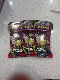 Pokémon TCG: Perfect Order Sleeved Booster Pack Art Set of 3 NEW SEALED