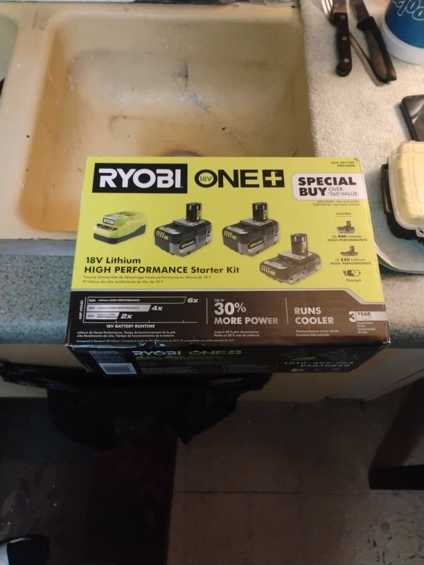 Ryobi Battery Setup And Charger Two SETS Bundle Deal$