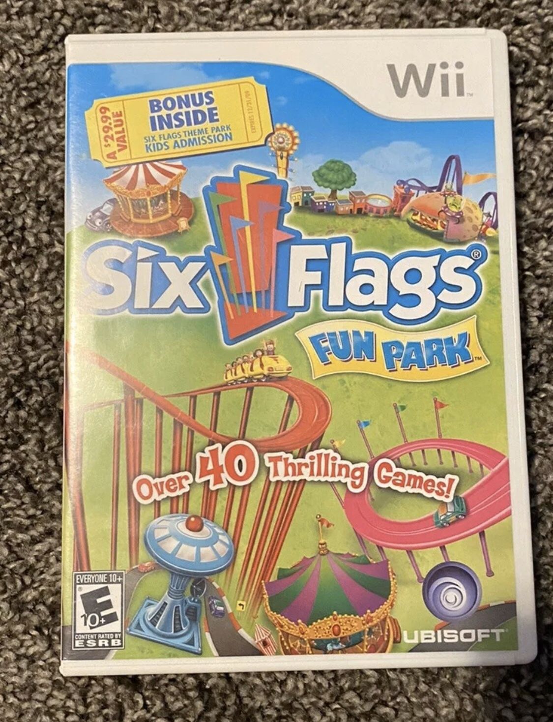 Six Flags Fun Park Nintendo Wii Game