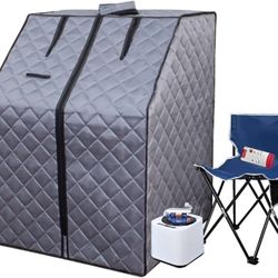 Portable Steam Sauna, Indoor Sauna Tent with 2L 1000W Steamer
