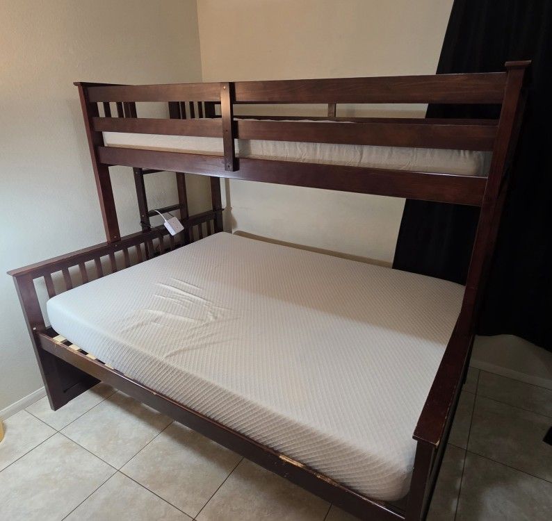 Great Condition Bunk Bed - Queen And Twin Ok