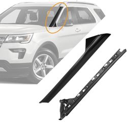 A-Pillar Trim Molding Windshield Set, Compatible with 2011-2019 Ford Explorer, Left & Right, Outer & Inner, 51, Window Trim Moulding BB5Z78