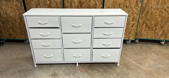 10 Drawers Dresser with Fabric Bin 47.5”x12”x29.5”