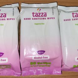 Tazza Hand Sanitizing Wipes 3 pack