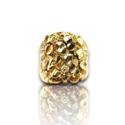 Men’s Gold Nugget Ring