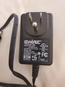 2Wire power supply adapter designed for modems or routers