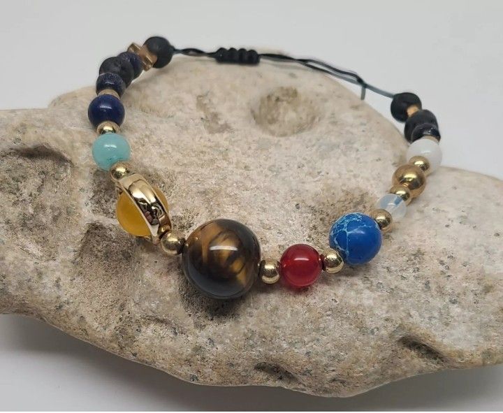 15 pc lot solar planets beaded bracelet Sun Earth Mars Jupiter Venus Saturn More