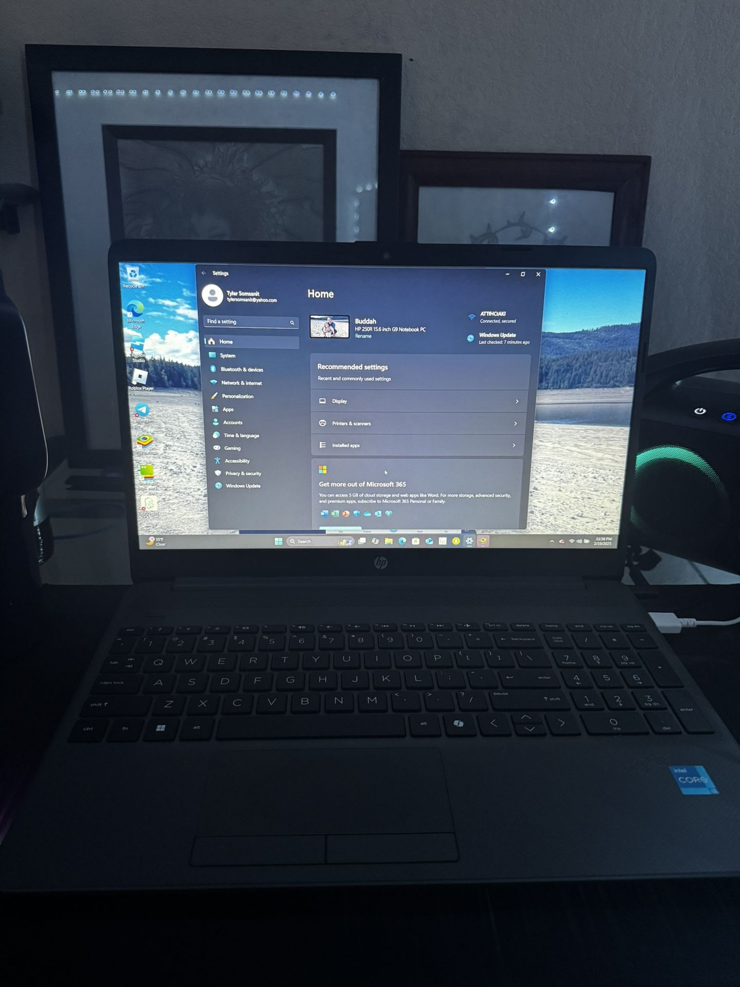 HP 250R 15.6 Inch G9 Notebook PC 